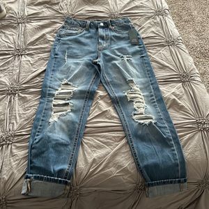 Wild Fable Distressed Highest Rise Mom Jeans